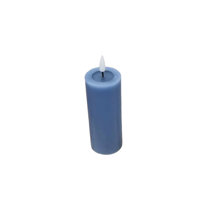 Deluxe Homeart Ice Blue Led Bloklys 5x12   Cm
