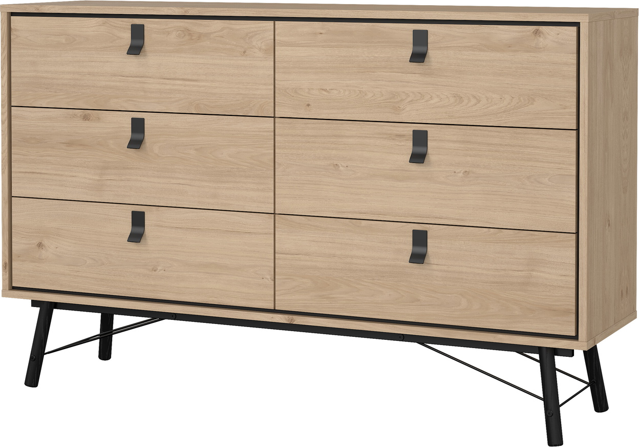 Dobbelt Kommode Vesterholm Askø    Skuffer  Jackson Hickory  Vægmonteret B150ã D40ã H95 Cm