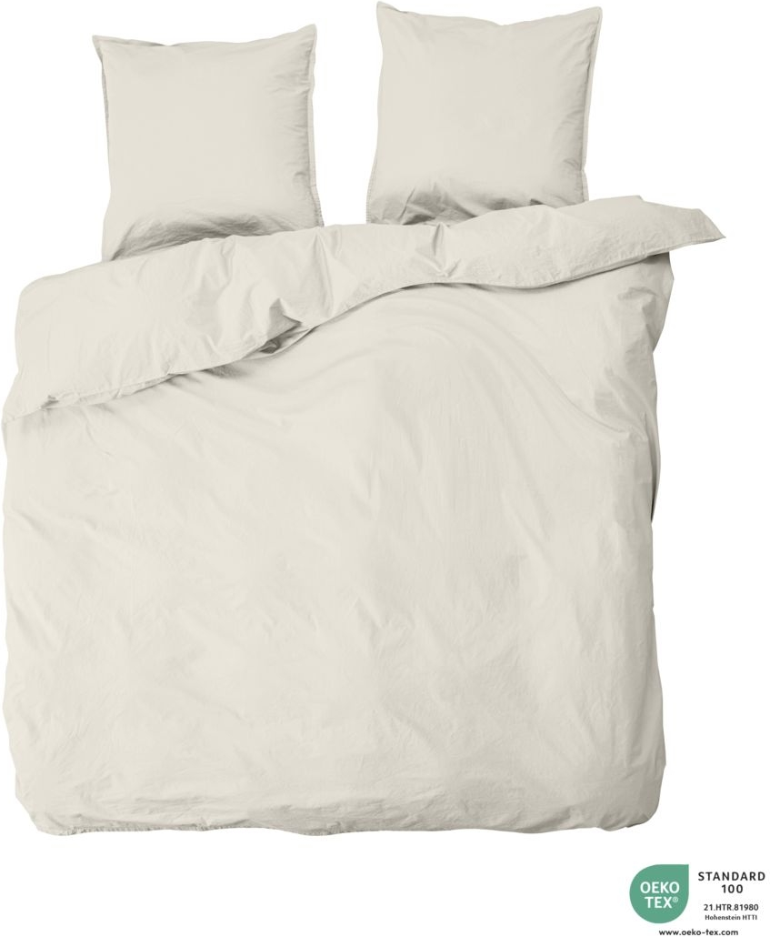 Dobbelt Sengesæt Bynord Ingrid økologisk Percale Bomuld Oeko-texâ  Shell 200x220 Cm Med   Pudebetræk 63x60 Cm