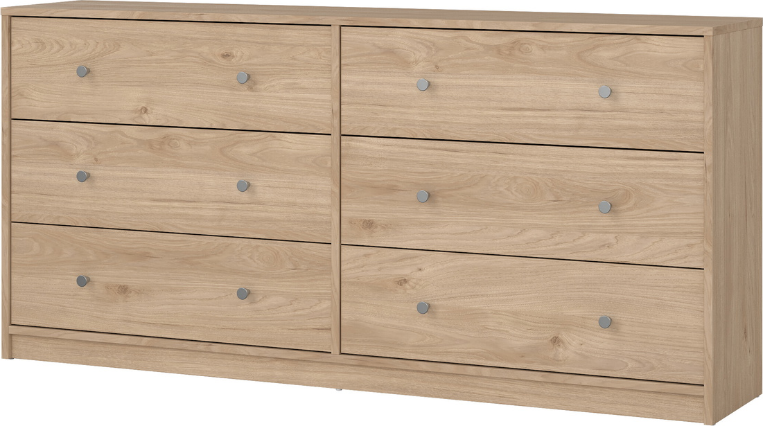 Dobbeltkommode Vesterholm May  -skuffers  Vægmonteret  Jackson Hickory  B143ã D30ã H68 Cm