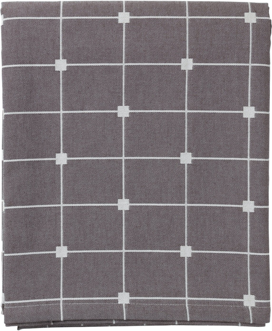 Elegant Dug fra Broste Copenhagen Tila i Brun og Hvid 160x300 cm