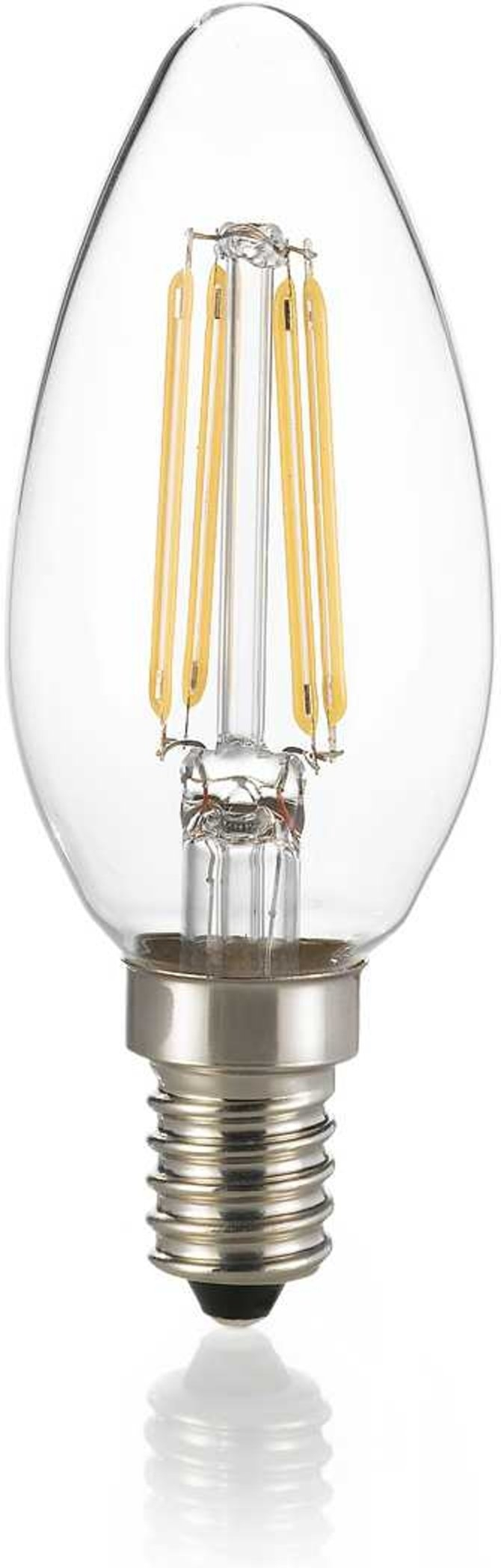E14 Lyspære fra Ideal Lux - 4W, 490 Lumen, Gennemsigtig