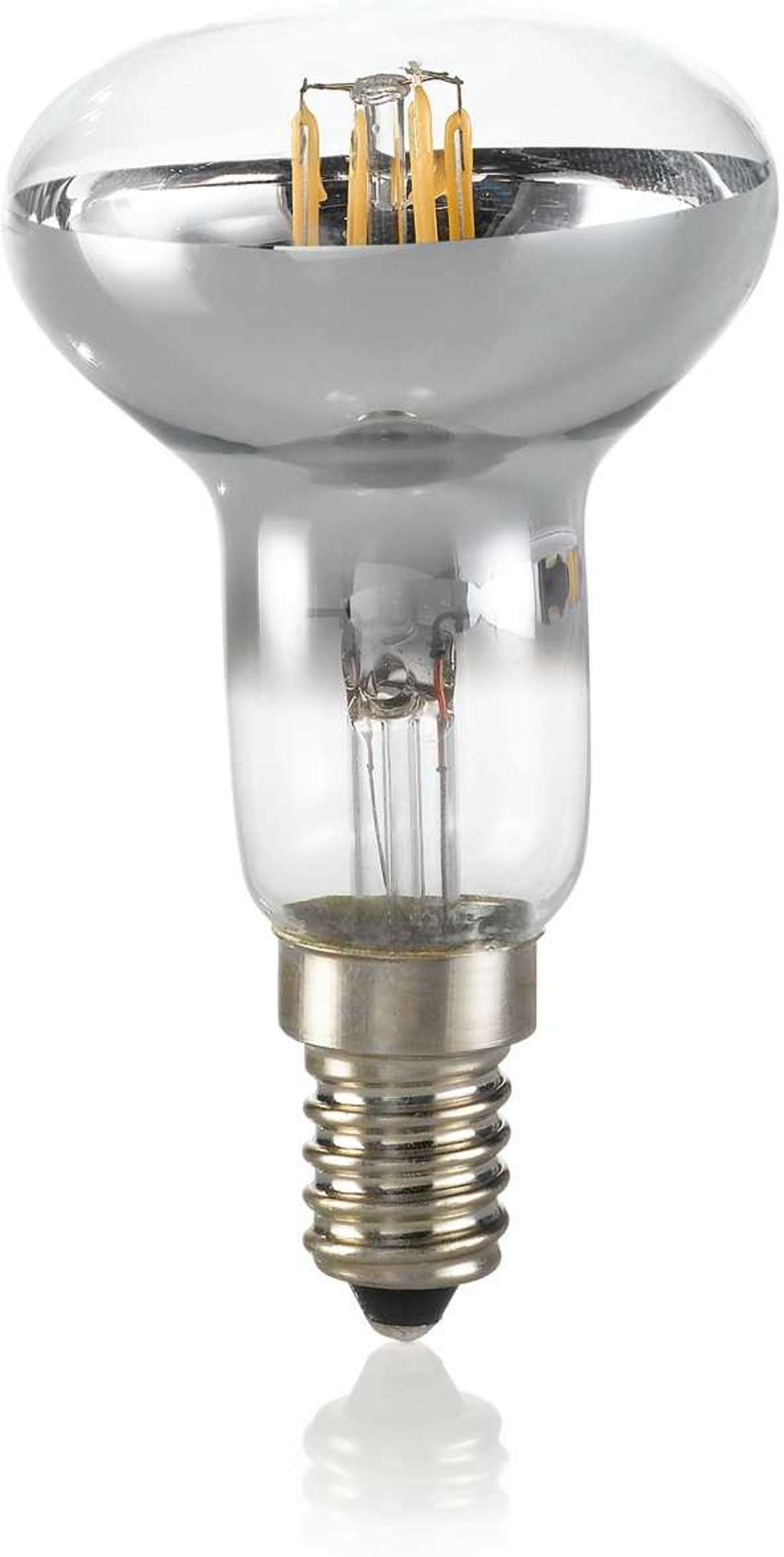 Elegant E14 Elpære i Krom og Glas – Varmhvid 300 Lm