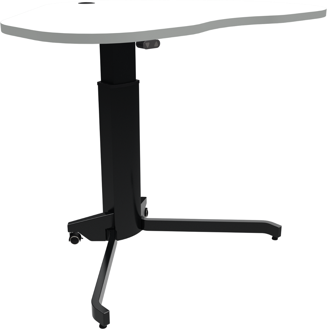 Enkeltben El-hæve- Sænkebord Zennord Aerotable Hjerteformet 117   90 Cm H68-120