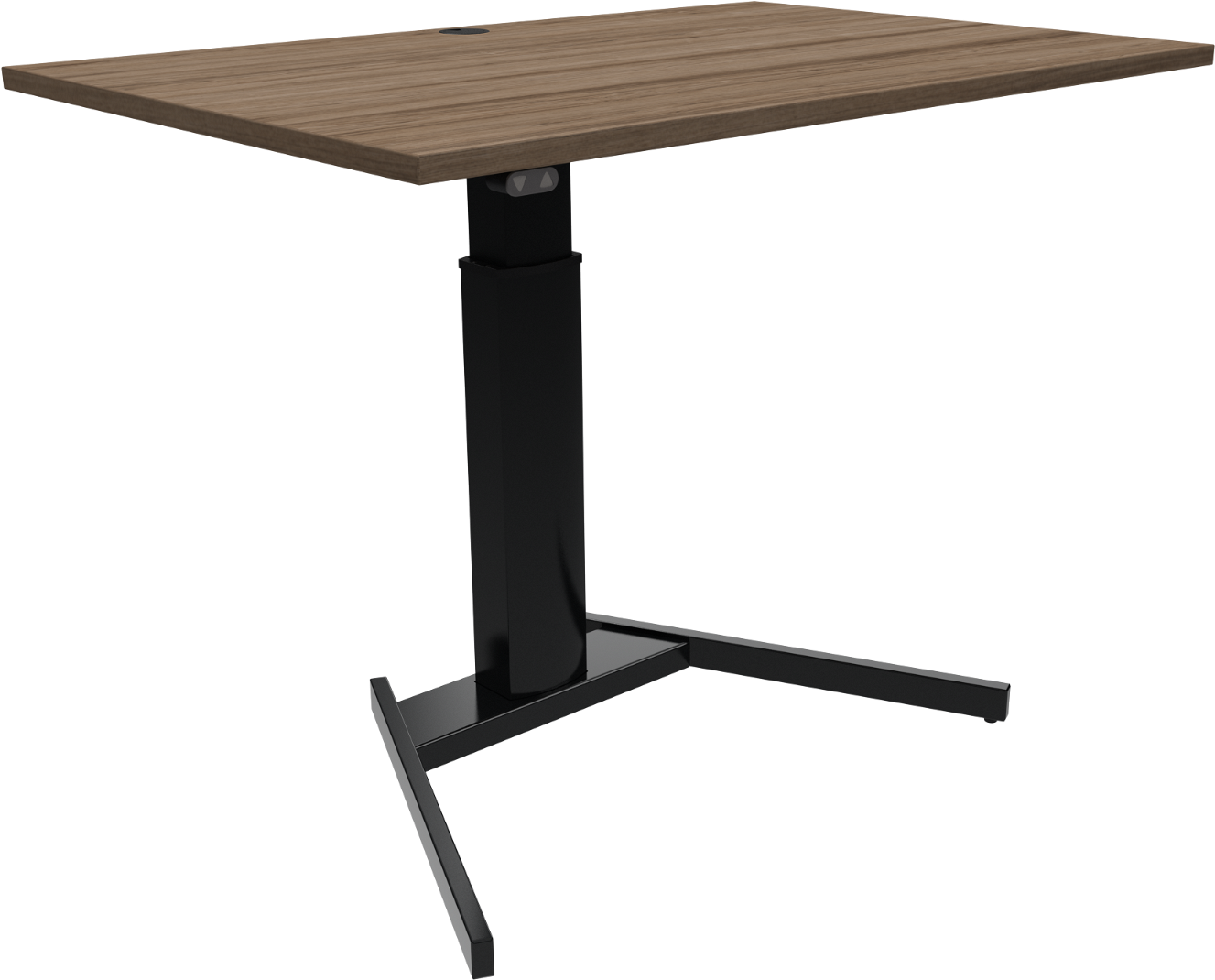 Enkeltben Hæve-Sænkebord Zennord Optiheight Valnød 120x80 cm