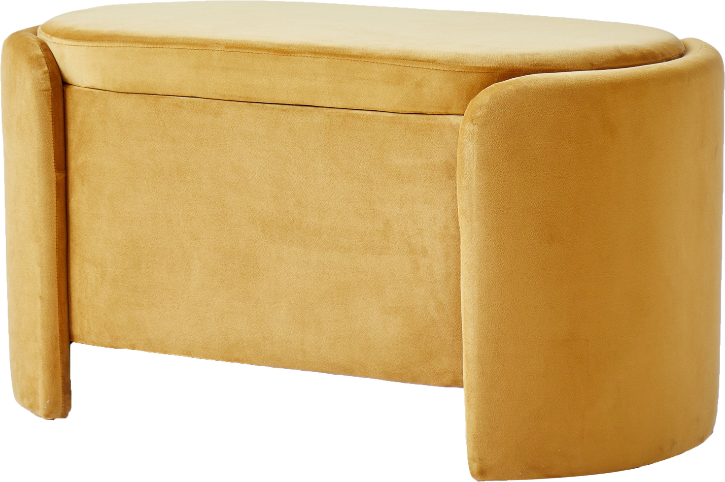 Entrébænk i Gul Fløjl fra Nordlys Furniture - Oeko-tex Certificeret
