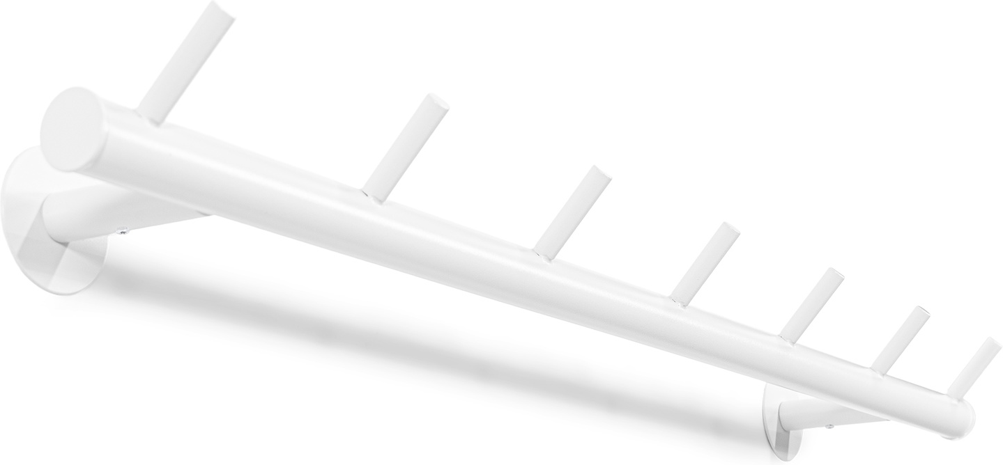 Entréknagerække Spinder Design Odin Mat Hvidt Stål    Kroge H8ã B80ã D13 Cm