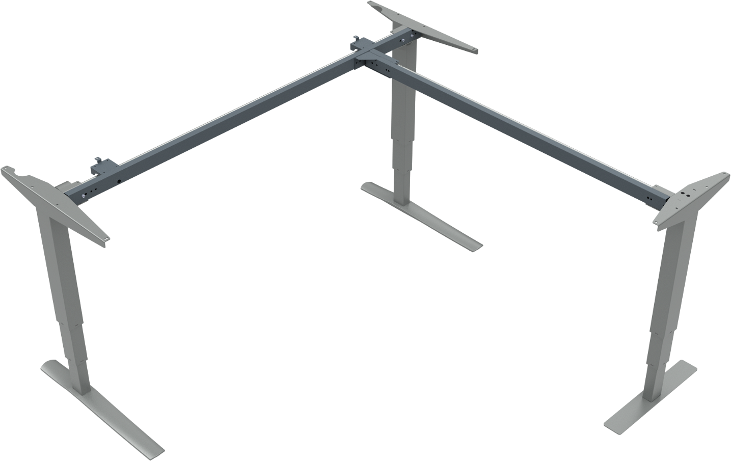 Ergonomisk Hæve-Sænkestel Zennord Rise Rest - Sølv 65-125 cm