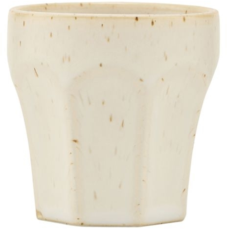 Espressokop House Doctor Berica Stentøj Beige ø6 H6 Cm Uden Hank Riflet Overflade