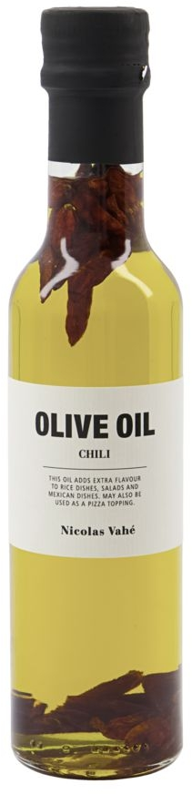 Extra Virgin Olivenolie Nicolas Vahé Olive Chilli   Gourmetolie   Glasflaske