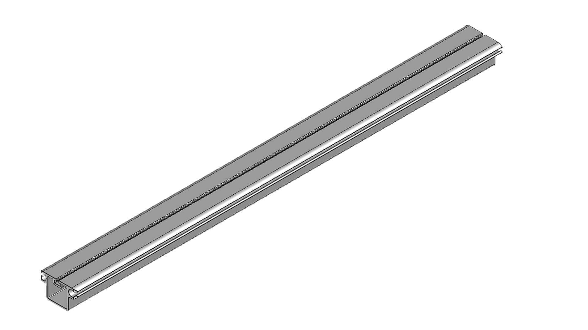 Firkantprofil Med   Spor  Lgd  703 Mm