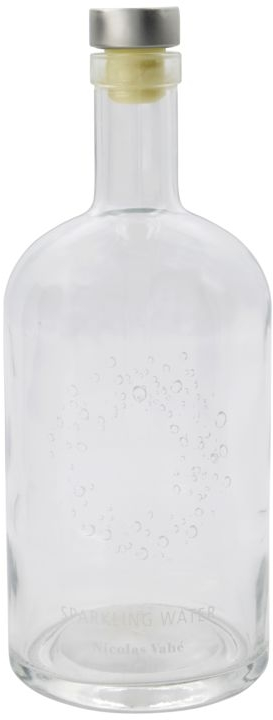 Flaske Med Låg Nicolas Vahé Sparkling   Glasflaske Med Gummiprop  H21   Cm