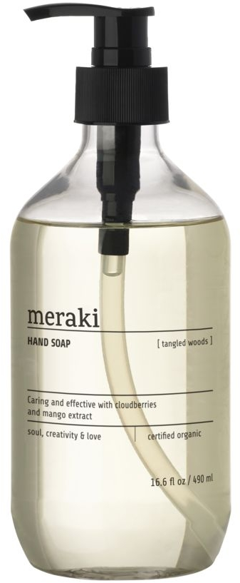 Flydende Håndsæbe Meraki Tangled Woods   490 Ml  Cosmos-økologisk Med Aloe Vera   Glycerin