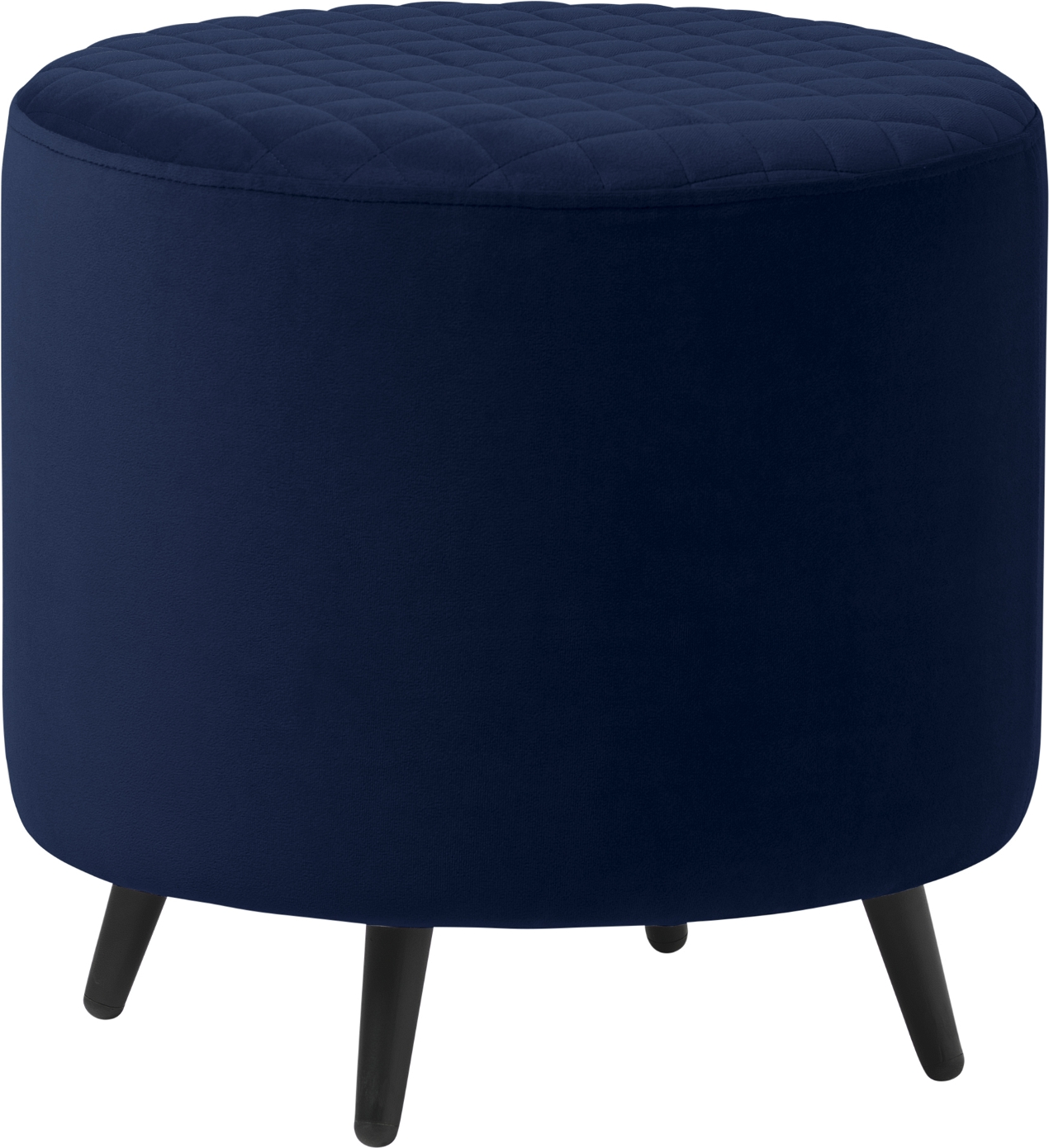 Fodskammel Ottoman Nordique Design Ottowa Blå Fløjl H45   B45   D45 Cm