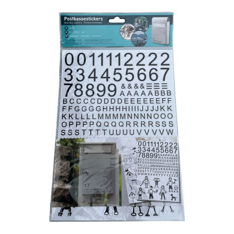 Folieark Med Bogstaver  Tal Og Figurer
