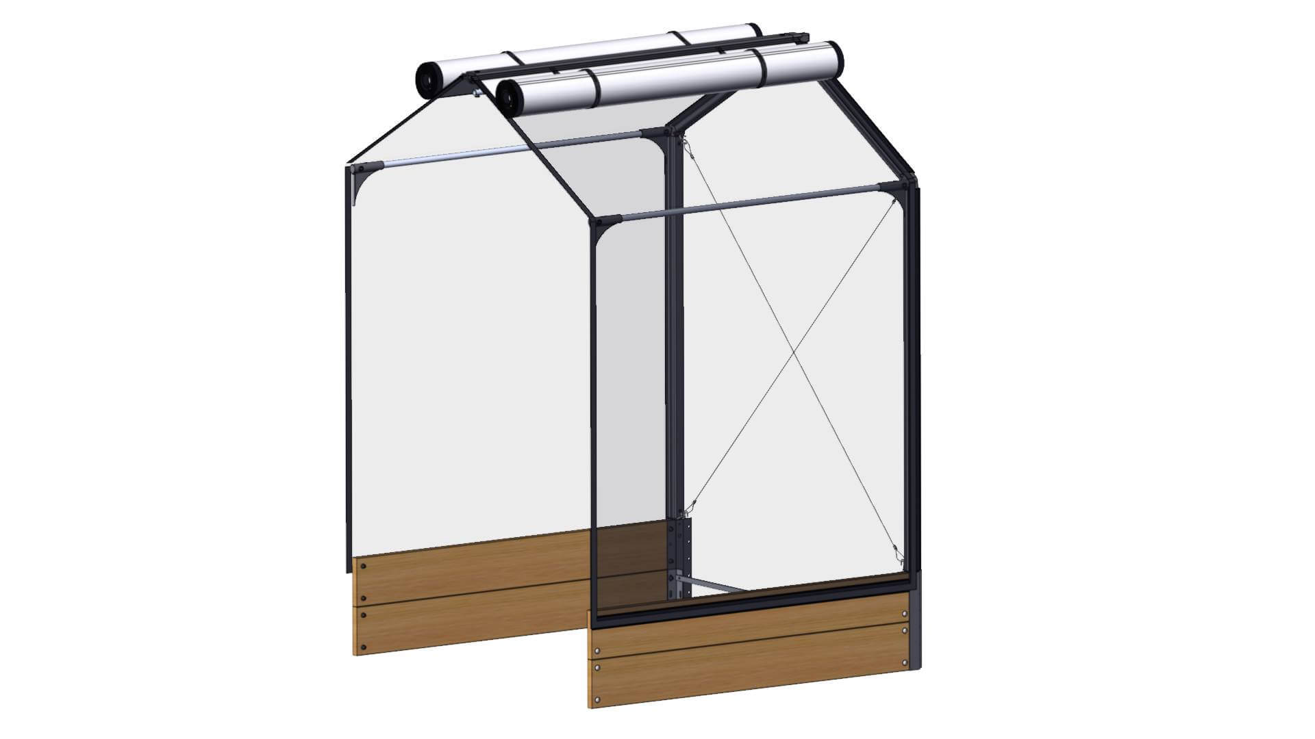 Forlængerbed Til Growcamp Høj Sibirisk Lærk 30x120x120 Cm