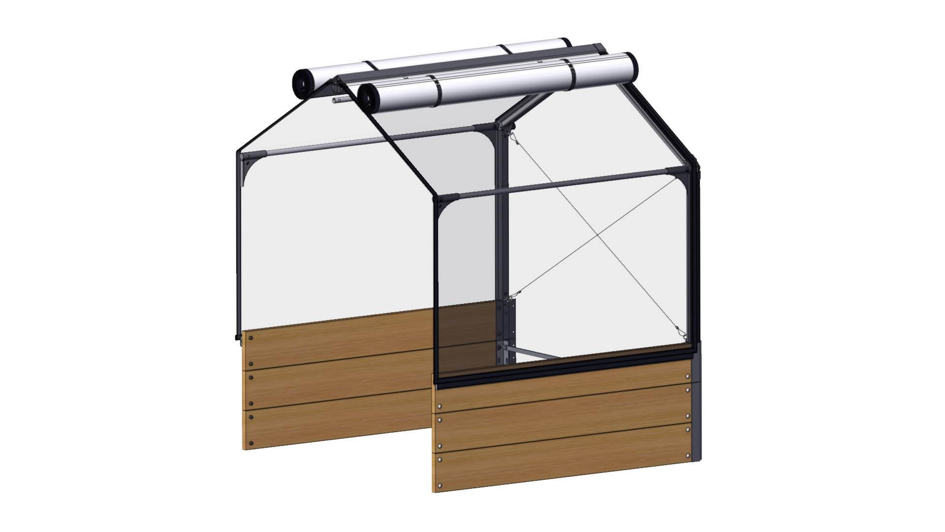 Forlængerbed Til Growcamp Sibirisk Lærk 45x120x120 Cm