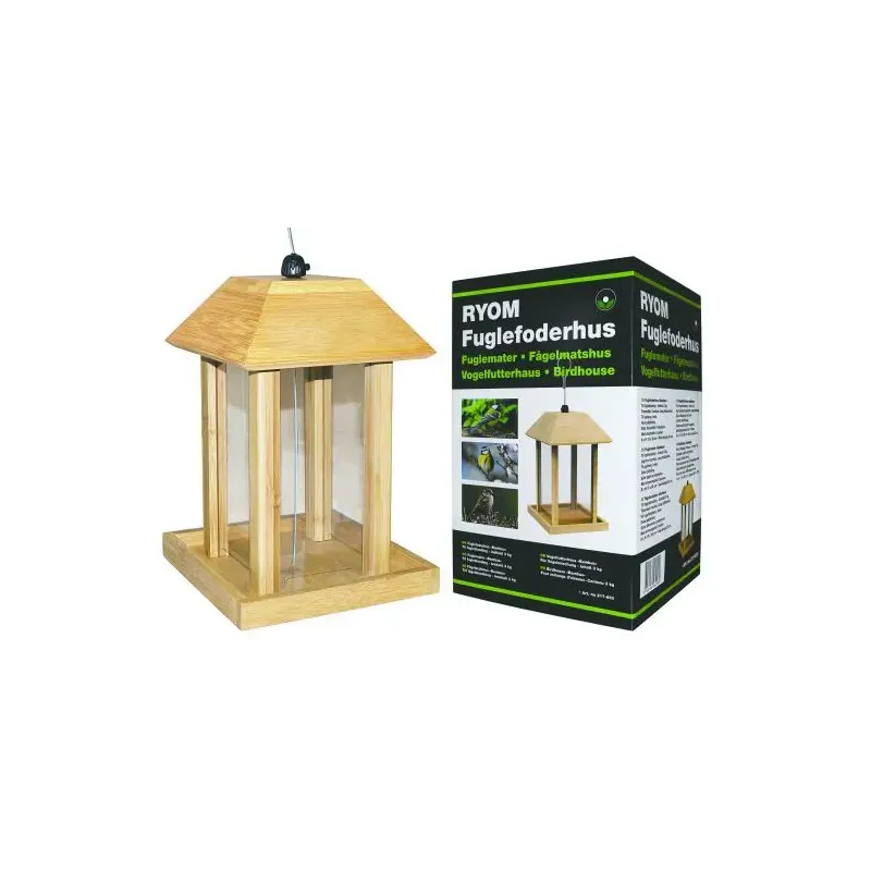 Fuglefoderhus Bambus   Bl     3kg 217-650