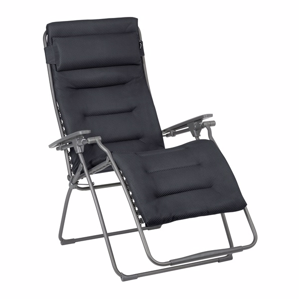 Futura   Dark Grey Havestole   Lafuma Stole Lafuma Enggården Havemøbler