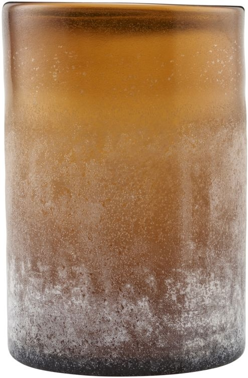 Fyrfads- Og Lysestage House Doctor Mist   Brun Glas ø13   H19   Cm