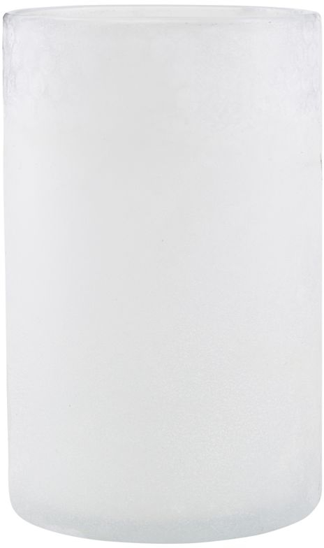 Fyrfadsstage House Doctor Mist   Hvidt Matteret Glas ø13 Cm H19   Cm