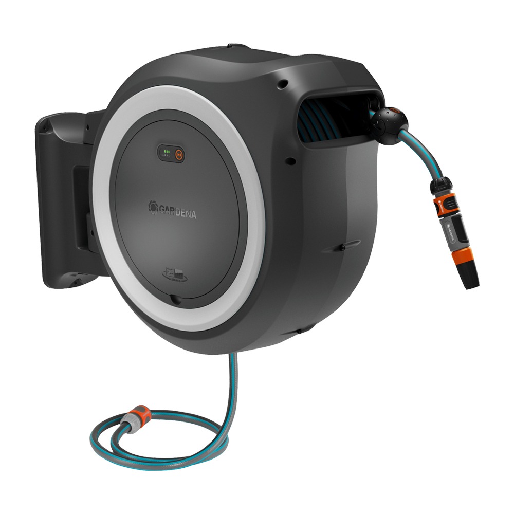 Gardena Powerroll 35m  Hvid  Inkl  Batteri Og Lader