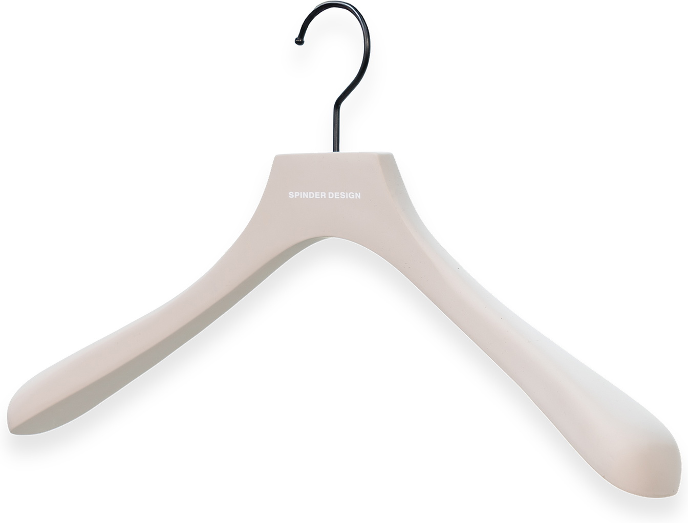 Garderobebøjle Spinder Design Lotus   Træ Med Gummibelægning Taupe 45 Cm Bred