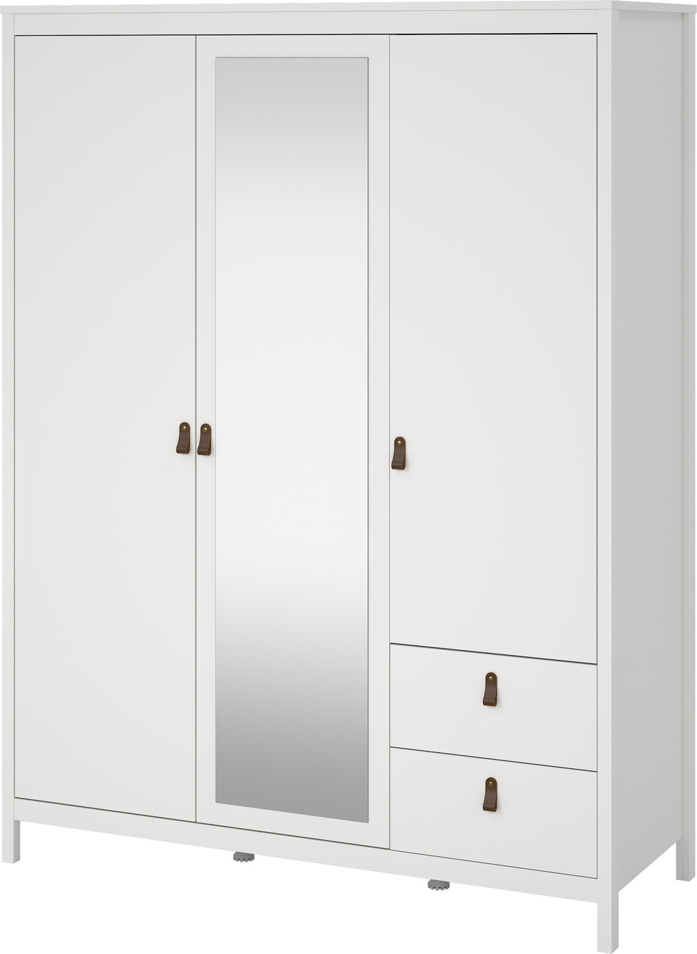 Garderobeskab   Døre   Skuffer Vesterholm Lunor  Hvid  H199ã B150ã D58 Cm  Fsc