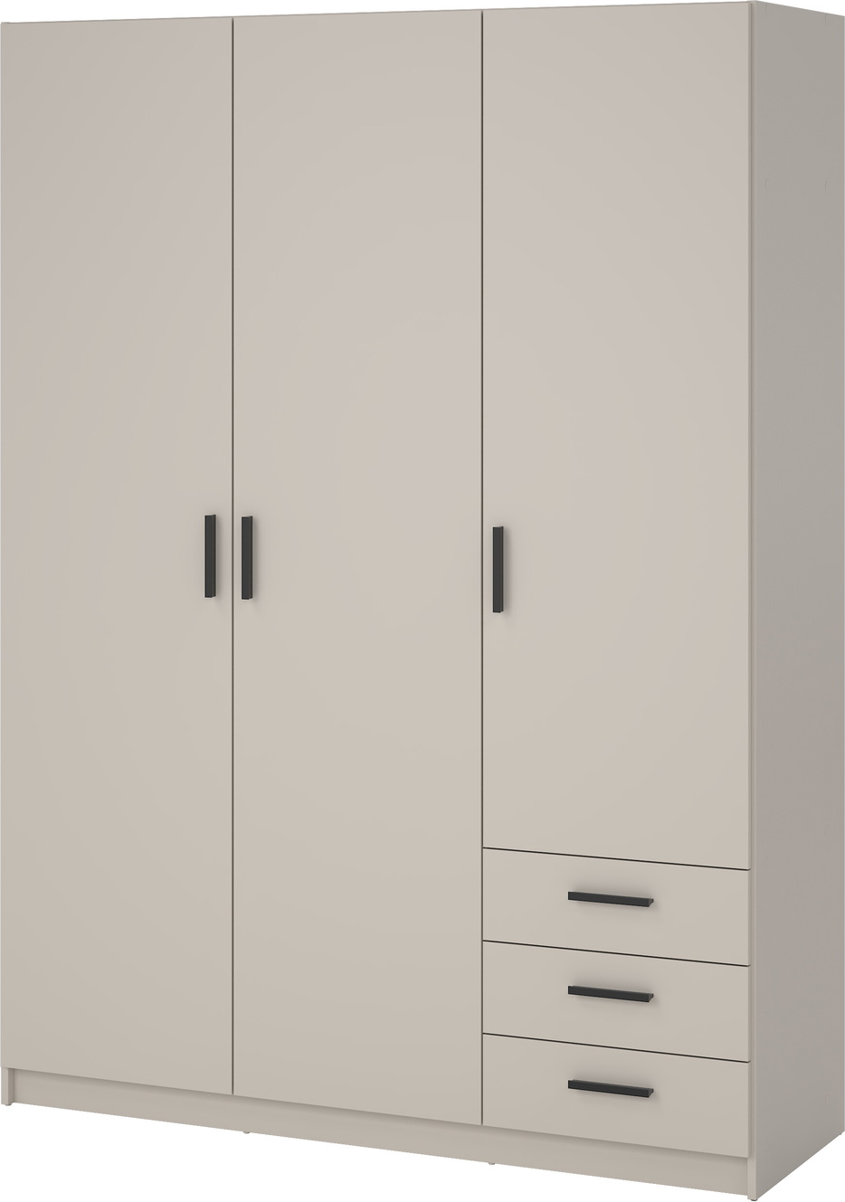 Garderobeskab Klædeskab Vesterholm Sprint Kashmir H200ã B147ã D50 Cm   Døre   Skuffer   Hylder Vægmonteret Fsc