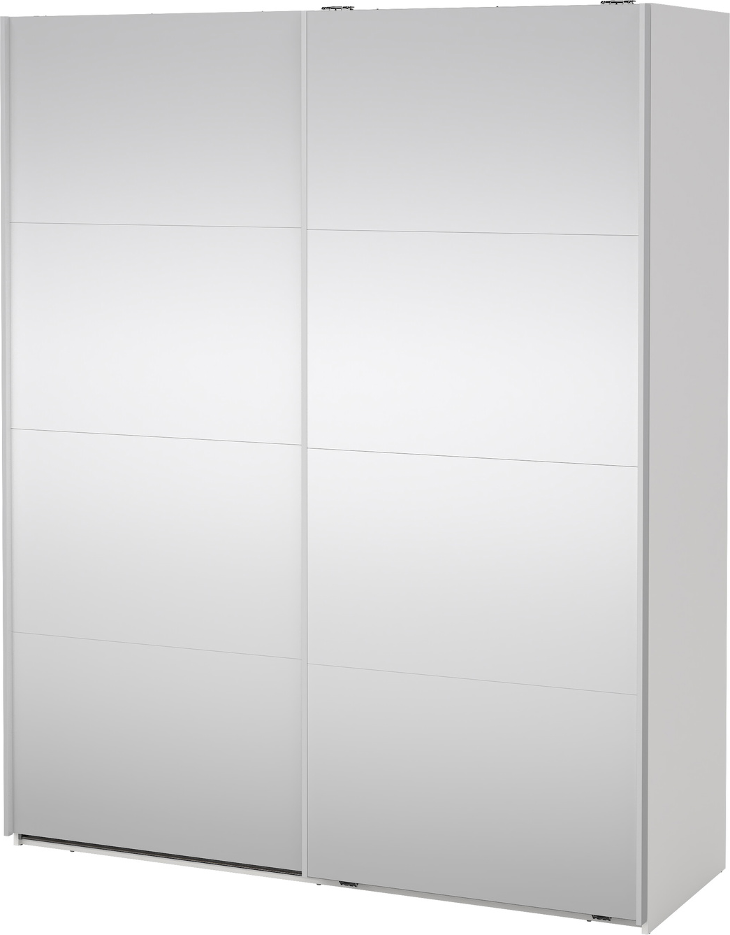 Garderobeskab   Skydedøre Vesterholm Arden   Hvidt Spejl  H220ã B178ã D66   Cm  Fsccertificeret
