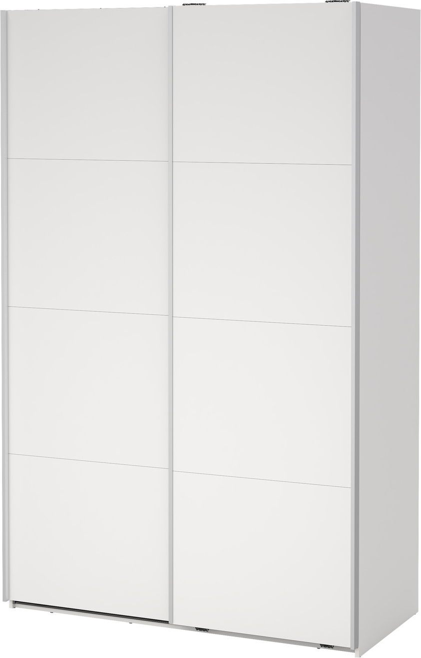 Garderobeskab Vesterholm Arden Med   Skydedøre Hvid H220ã B138ã D67 Cm