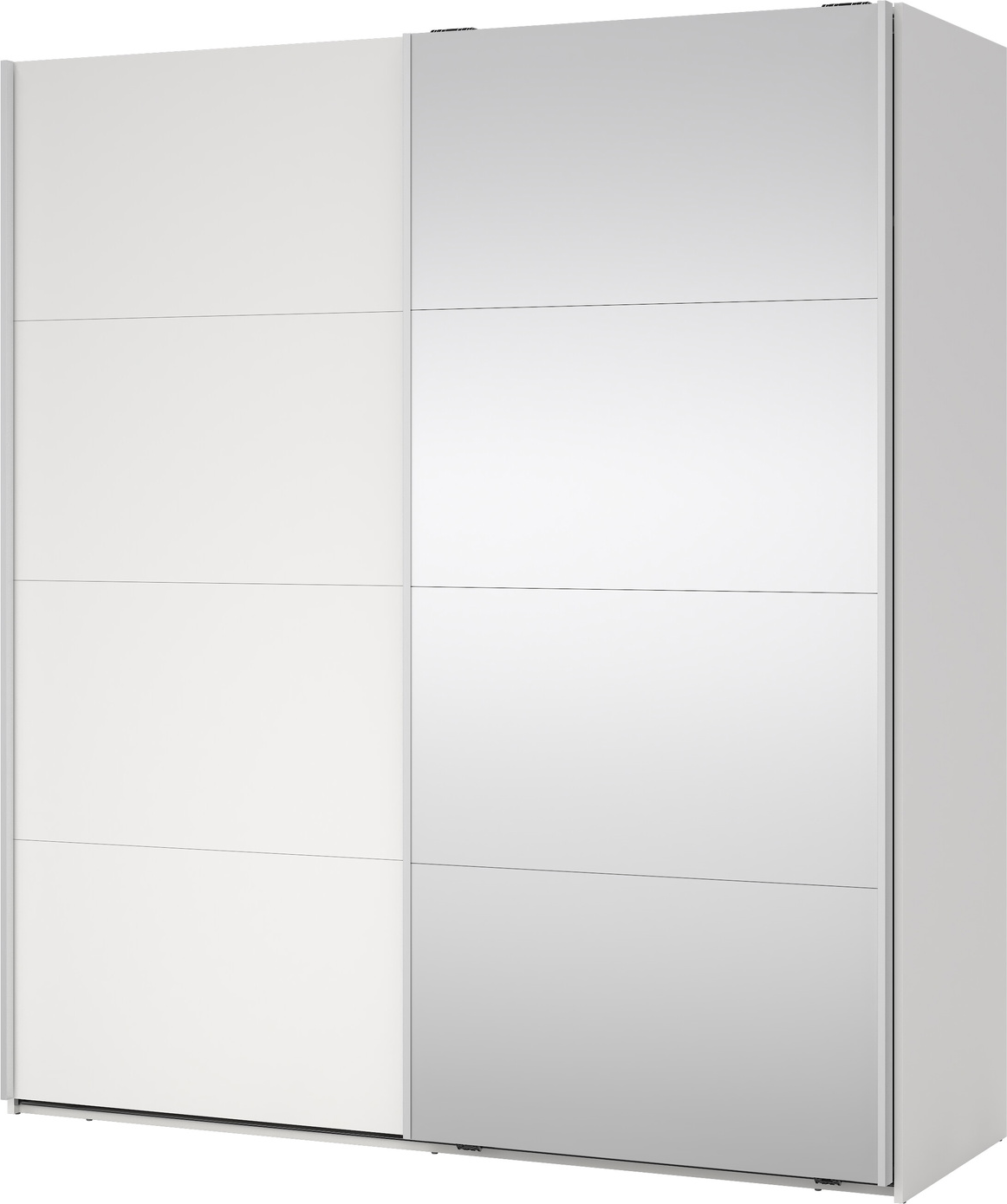Garderobeskab Vesterholm Arden    Skydedøre   Med Spejl  Hvidt Spejl  H200ã B178ã D67 Cm