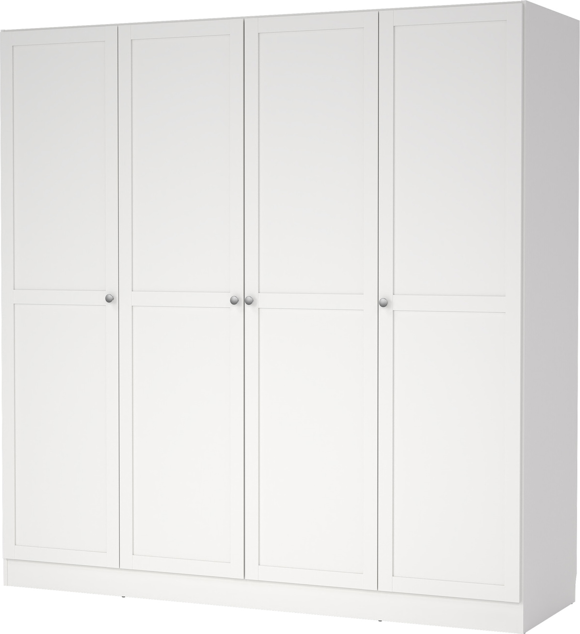 Garderobeskab Vesterholm Billund  -dørs Hvid H200xb195xd62 Cm Spånplade