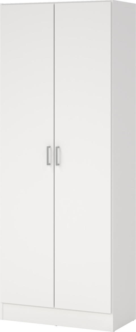 Garderobeskab Vesterholm Focus  -dørs Hvid H181xb70xd36 Cm Spånplade Folie
