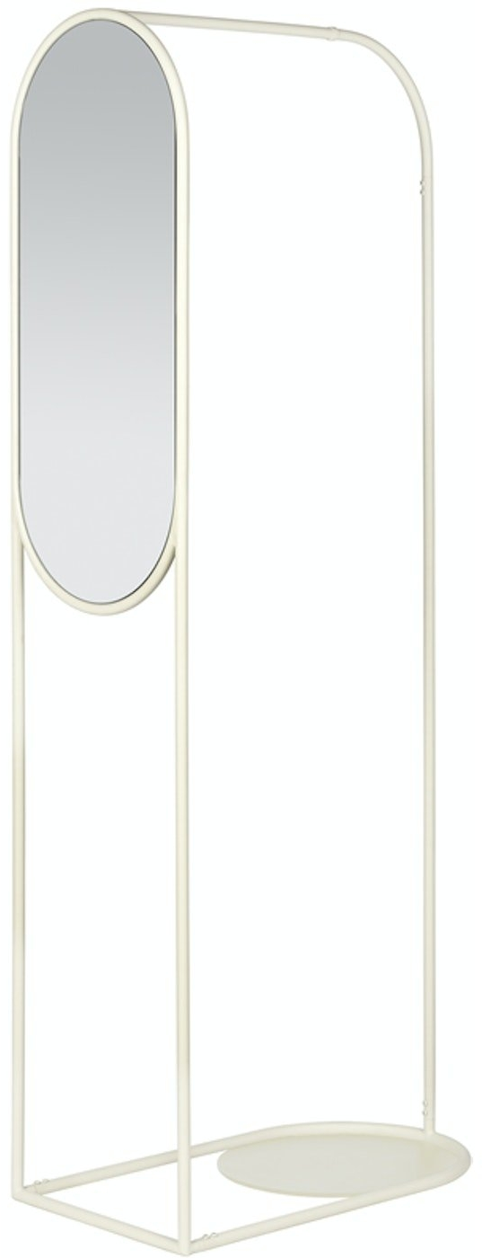 Stilfuldt hvidt garderobespejl fra Broste Copenhagen 180x70 cm