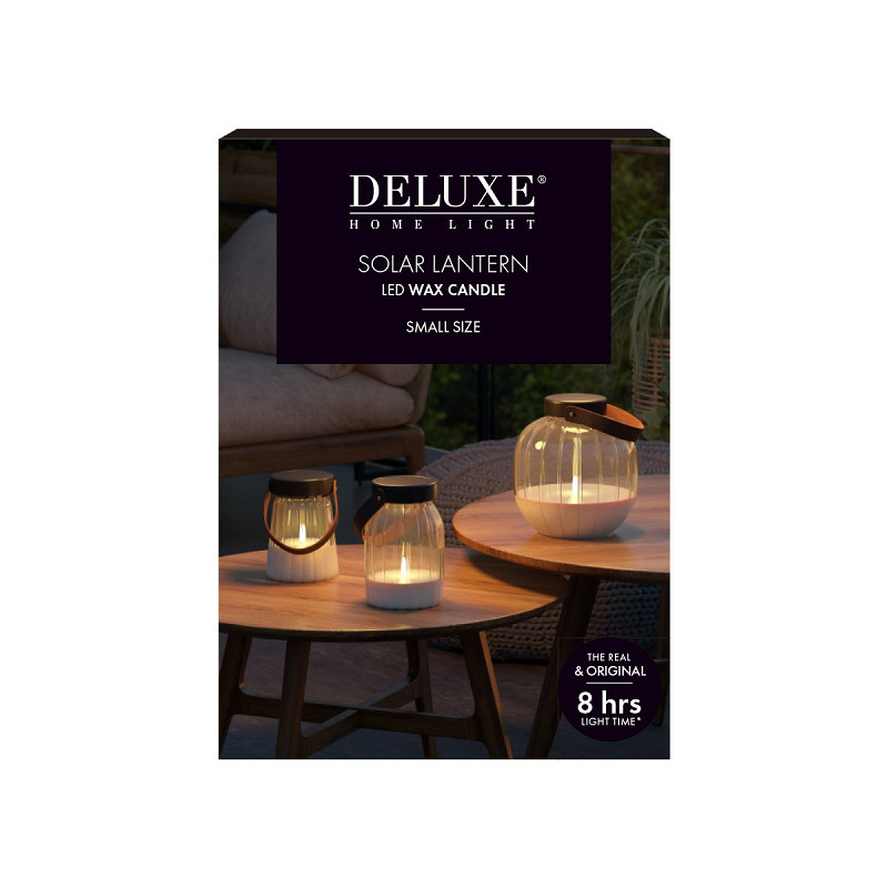 Glas Lanterne Led 13 Cm