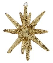 Glasornament Julepynt House Doctor Spike Brun Med Glimmer ø7   Cm