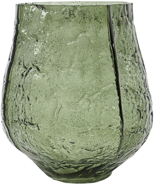 Glasvase House Doctor Moun Mørkegrøn ø22 Cm