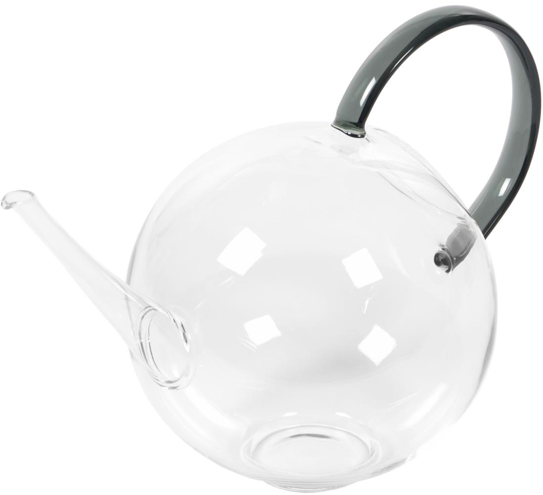 Glasvase Kave Home Duyen   Klar Borosilikat Med Orange Håndtag H17   Cm
