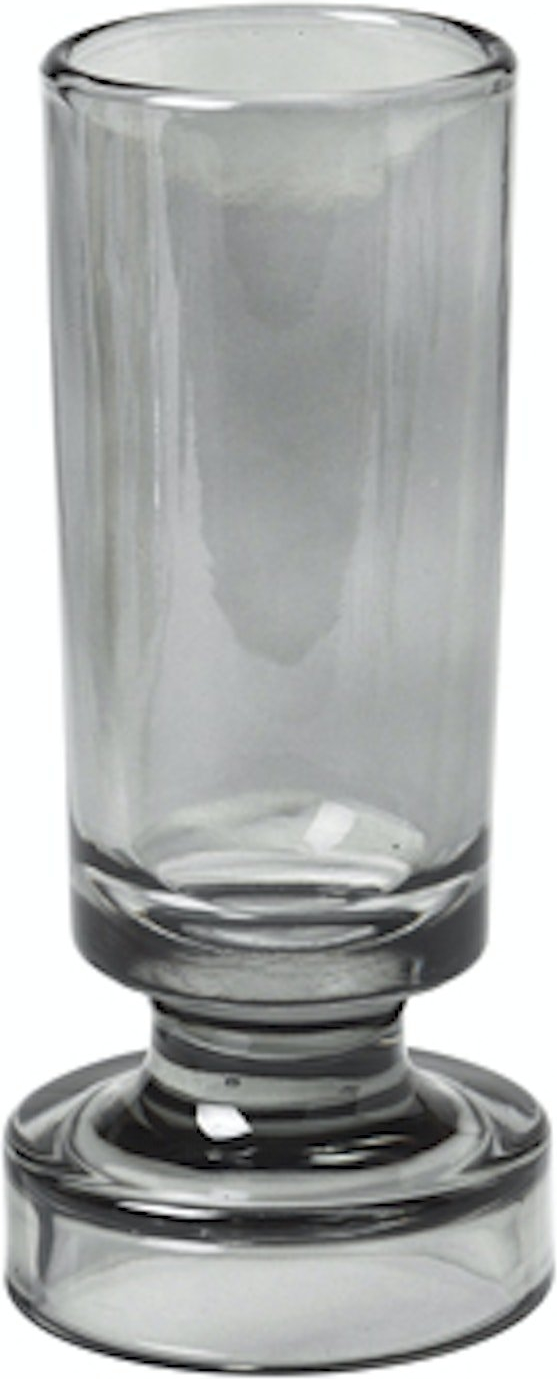 Elegant Glasvase Petra i Klar Grå - 14 cm fra Broste Copenhagen