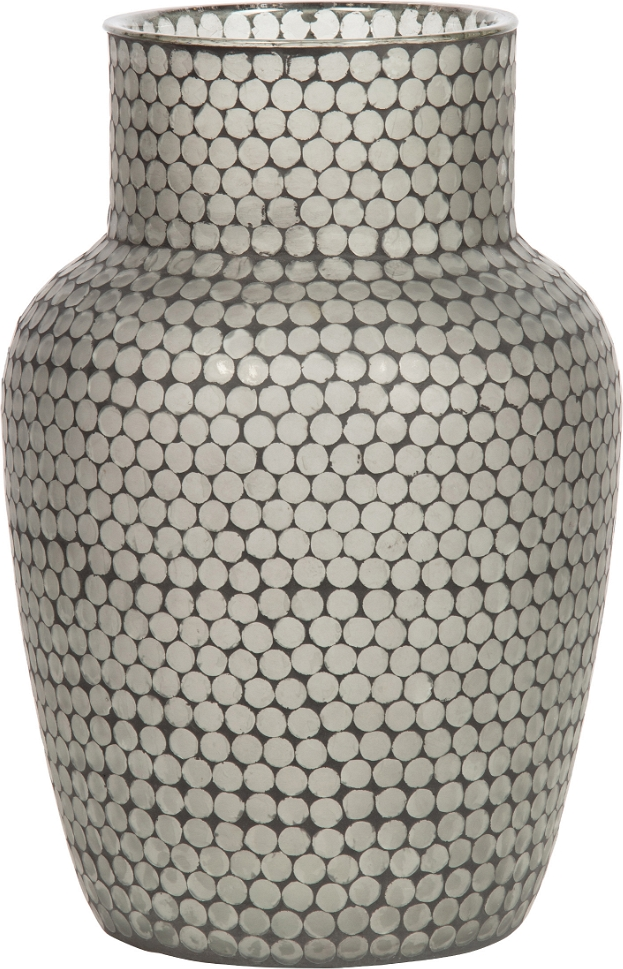 Glasvase Woood Exclusive Ace H45   ø30 Cm Sort Diamant-mosaik