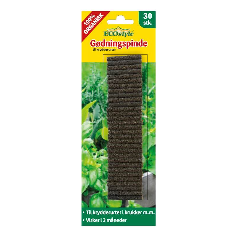 Gødningspinde Til Krydderurter  30 Stk Ecostyle