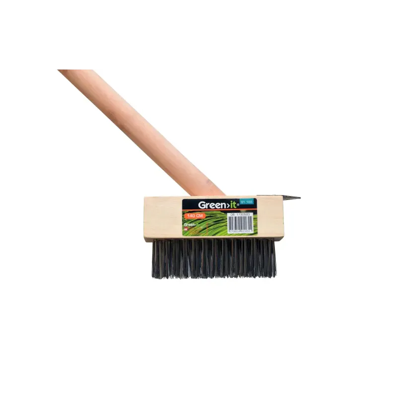 Green-it Fliserenser Med Stålbørste 140 Cm