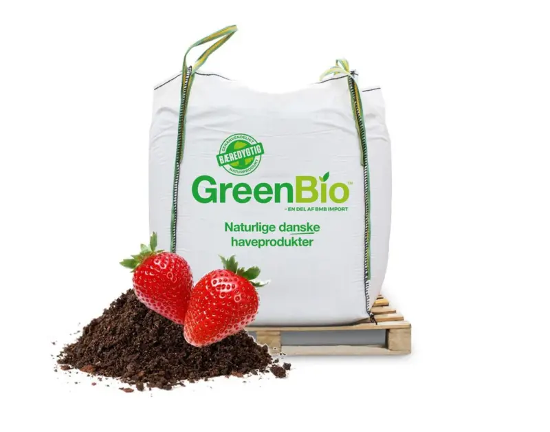 Greenbio Jordbærmuld 1000l Bigbag Frit Leveret   Hele Dk