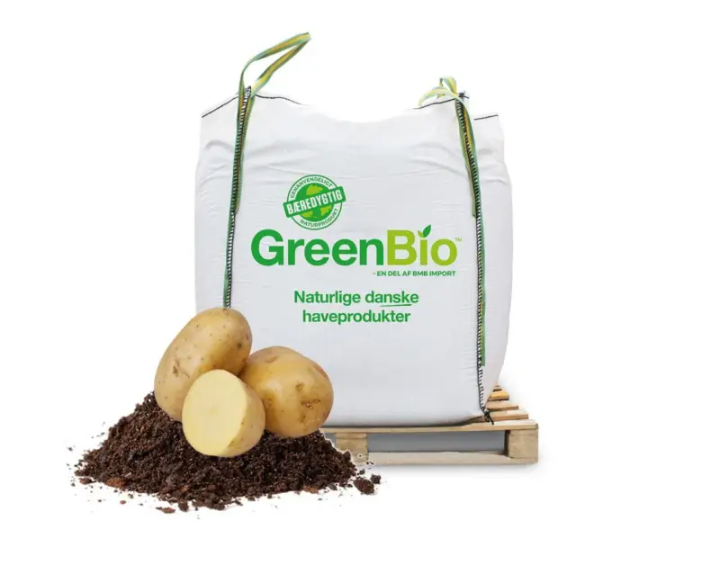 Greenbio Kartoffelmuld 1000l Til økologisk Dyrkning  Frit Leveret   Hele Danmark