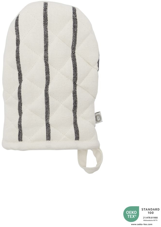 Grill- Og Ovnhandske House Doctor Dry Bomuld Hvid Sort Stribet 20ã 14 Cm Oeko-tex Standard 100