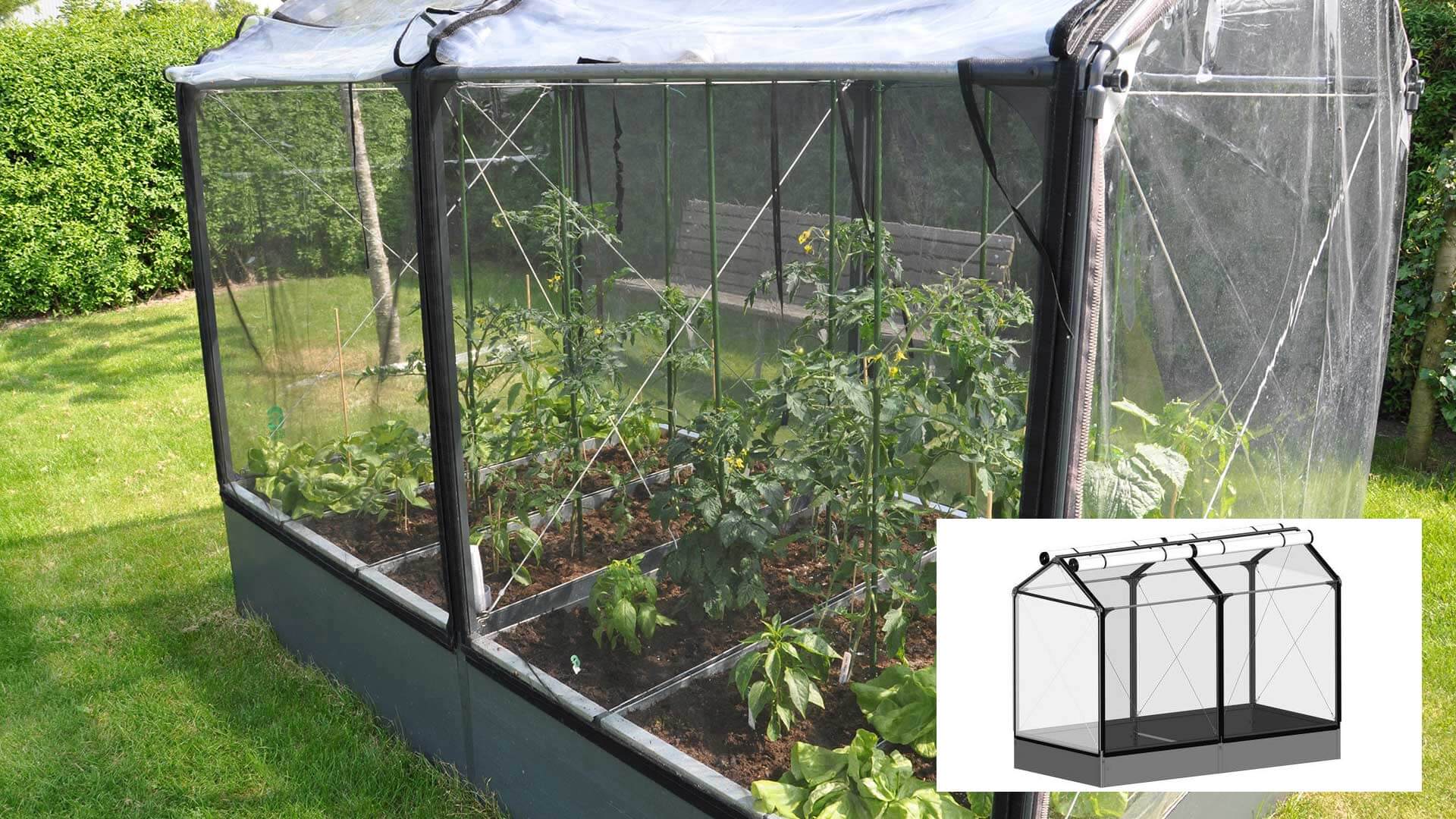 Growcamp Drivhus     M2 Høj Pvc