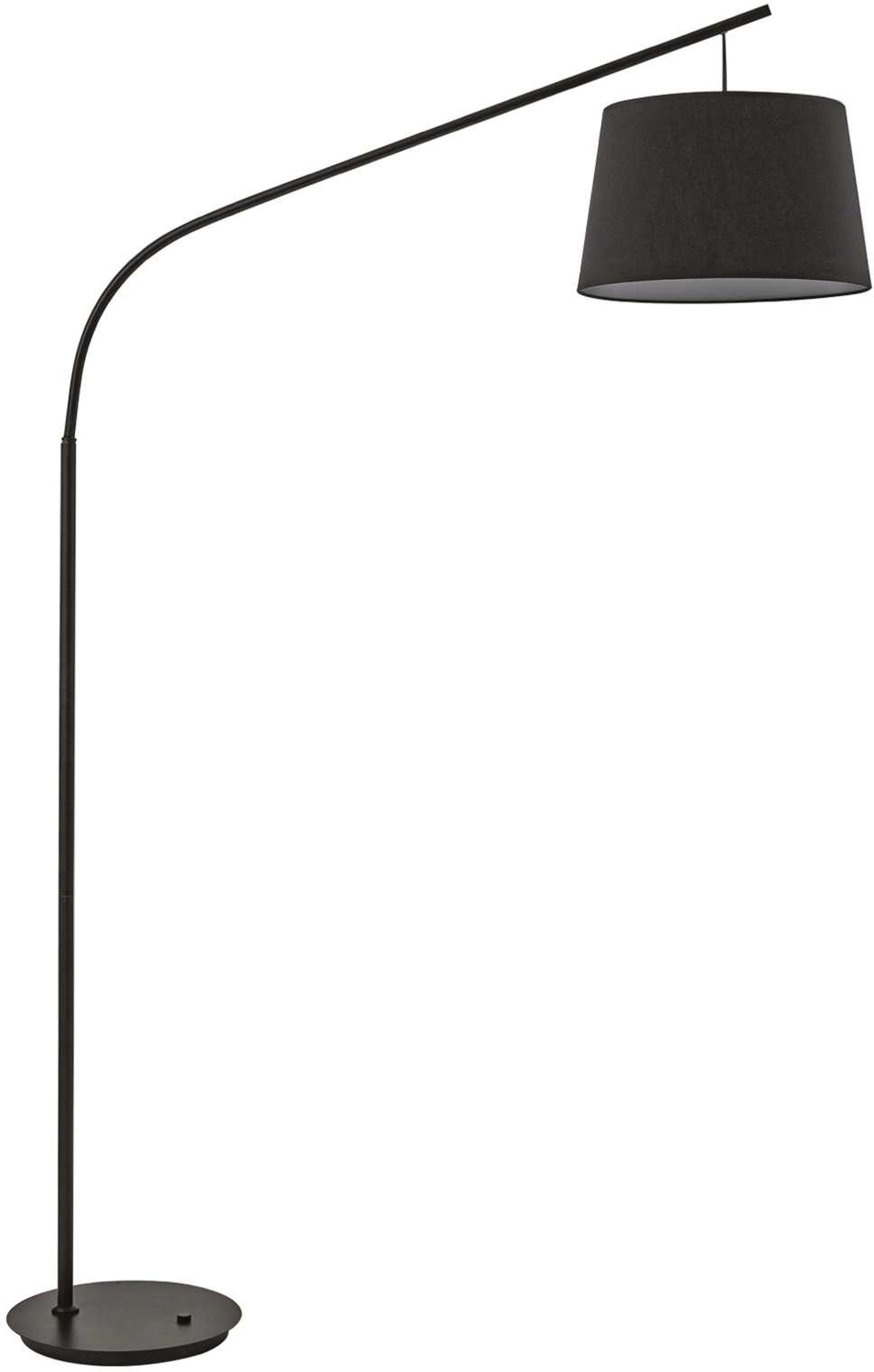 Elegant Gulvlampe Ideal Lux Daddy med Sort Skærm