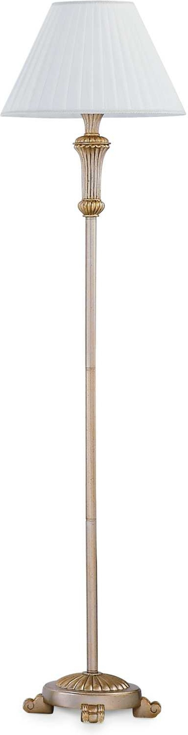 Gulvlampe Ideal Lux Firenze Bladguld Finish ø42   H165 Cm