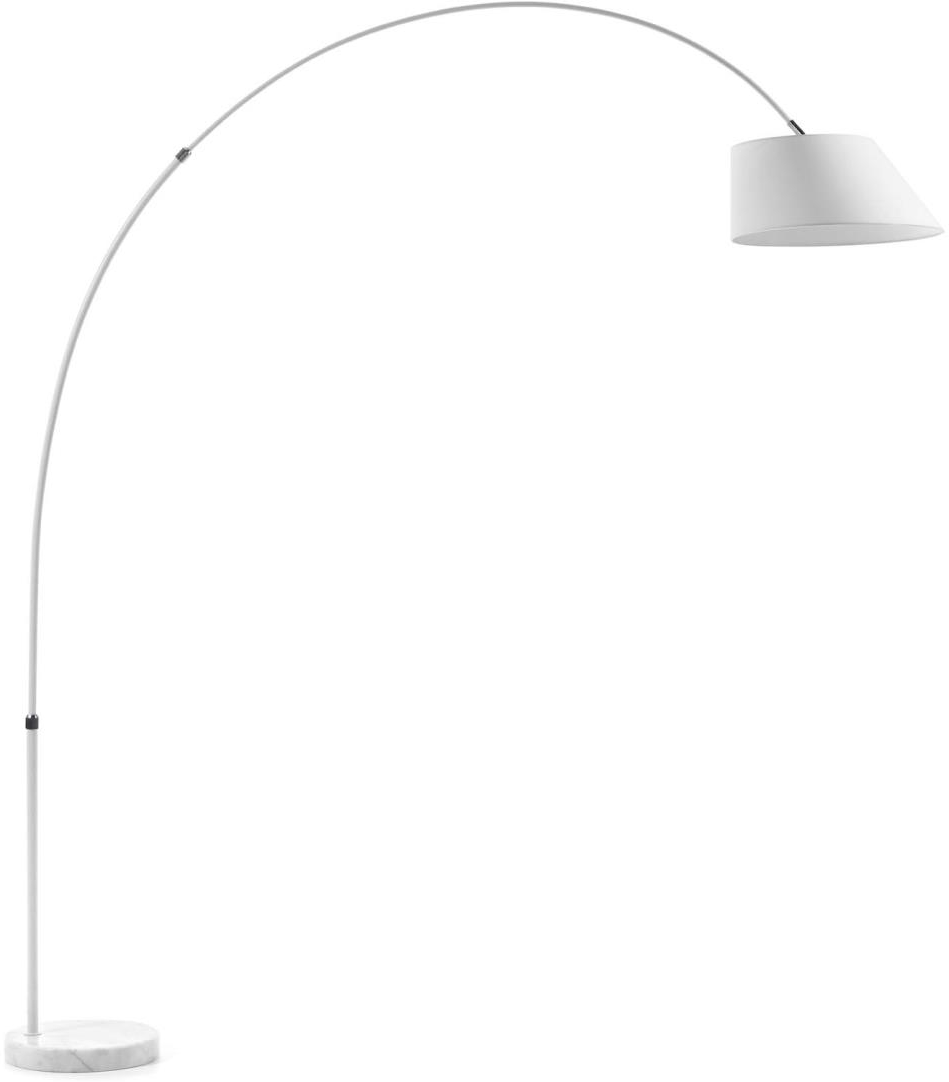 Gulvlampe Kave Home Lee Marmor Og Stål 189 Cm Med Justerbar Arm   Moderne Nordisk Design